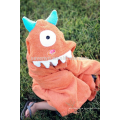 Orange One Eyed Monster mit Kapuze Baby Badetuch, 100% Baumwolle, super weich, maschinenwaschbar, beste Dusche Geschenk für Babys